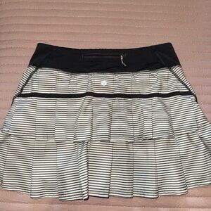 Striped Black and White Women's Skirt